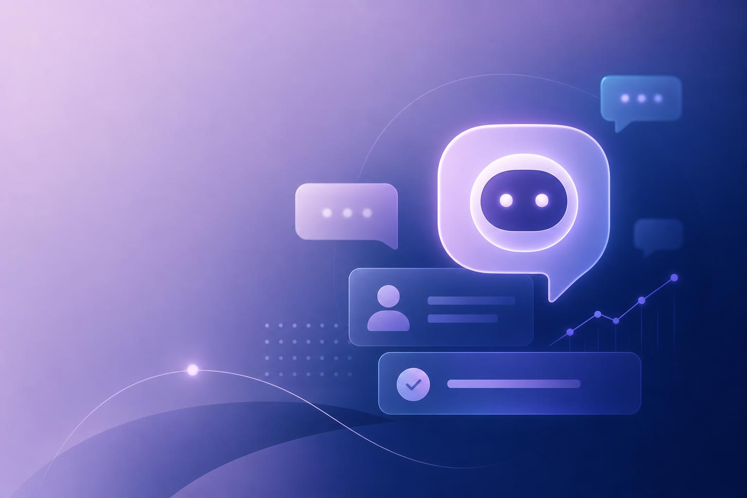 Redaksjonell illustrasjon til artikkelen «AI chatbot lead-fangst byrå: Fra besøkende til kunde i 2026» om AI chatbot lead-fangst byrå