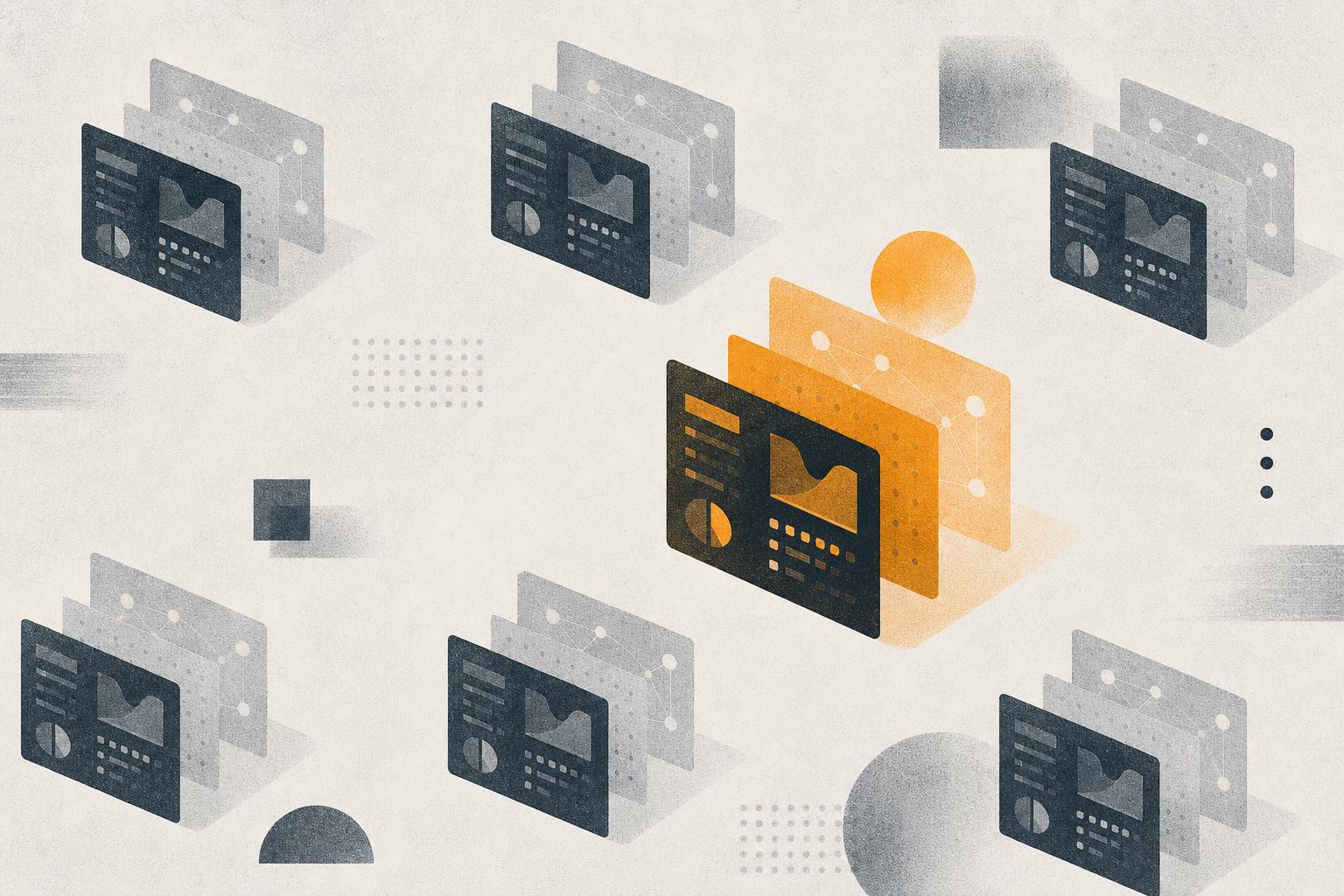 Redaksjonell illustrasjon til artikkelen «White-label AI-plattform for byrå: Selg AI under eget navn» om white-label AI-plattform byrå